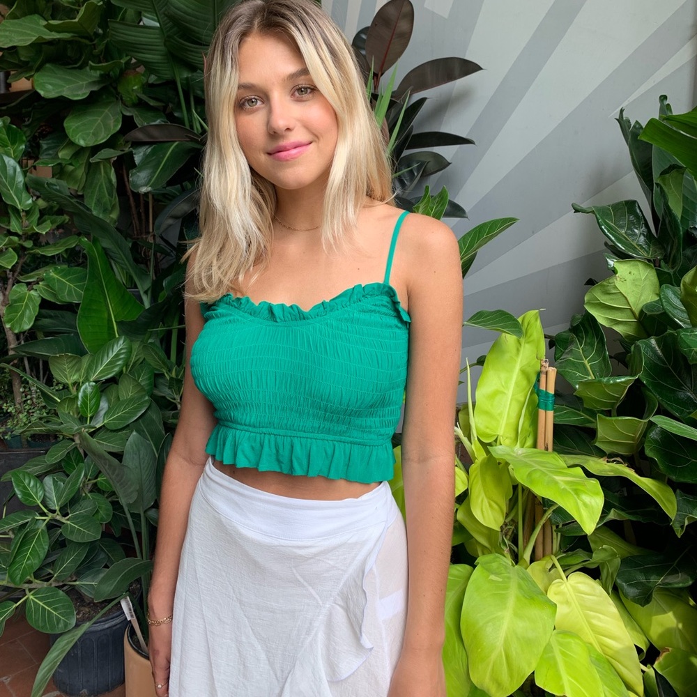 Lovers & Friends LA Green Top